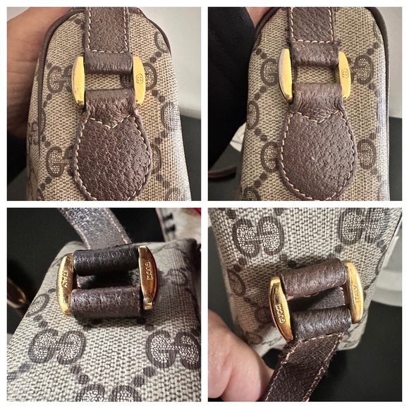 Authentic Gucci Coated Canvas Handbag Purse Crossbody - Picture 13 of 16